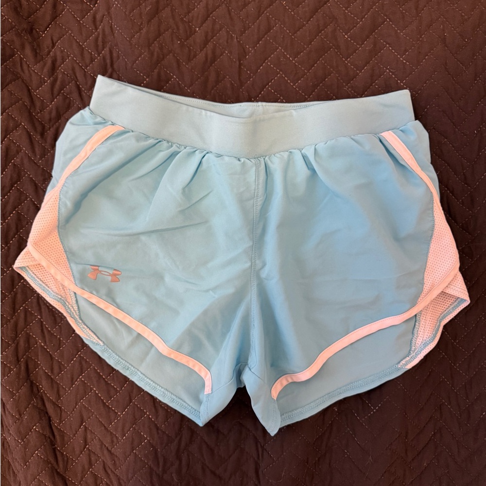 Light Blue Under Armour Women's Athletic Shorts